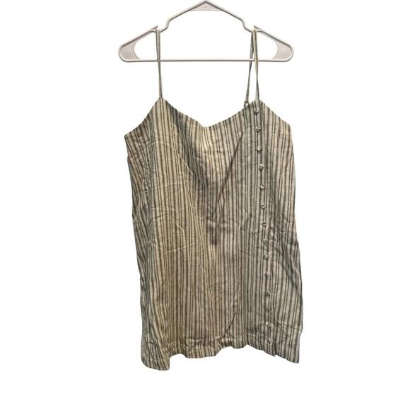 NWT Abercrombie and Fitch Green/white dress size Large - Picture 1 of 4